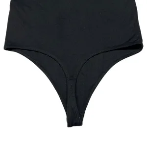 Abercrombie‎ & Fitch Bra Free Seamless Deep V Bodysuit Black Small thumbnail 4