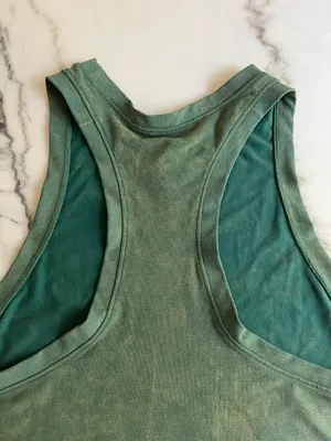 Free People Movement Too Good Tank Racer Back Washed Green thumbnail 11