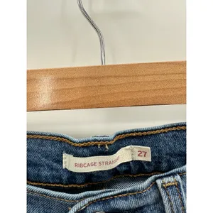 Levi's‎ Womens Jeans Size 27 Ribcage Straight Denim Button Fly High Waisted thumbnail 8