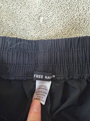 Free Haven Black Wide Leg Lace Trim Pants Size M thumbnail 5