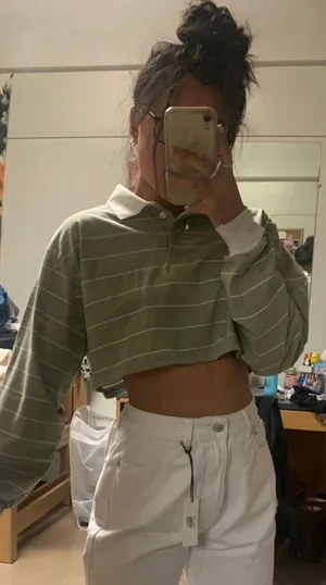 Adika Green Cropped Polo thumbnail 1