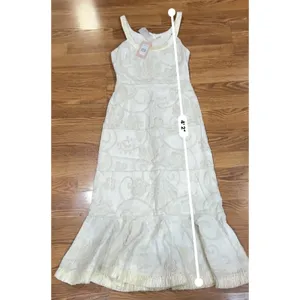 Alexis Zelda Cream Eyelet Embroidered Garden Midi Dress Sleeveless Size S thumbnail 10