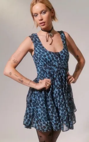 Urban Outfitters Floral Mini Dress thumbnail 1
