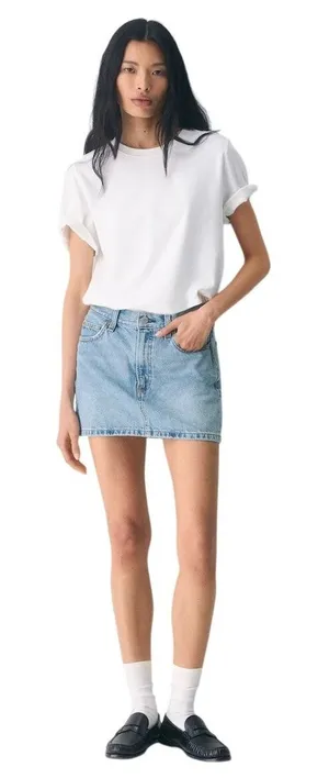 Aritzia Denim Forum ‘90s Ricci Micro Denim Skirt NEW Size 25 7 Years Bleu Taboo thumbnail 1