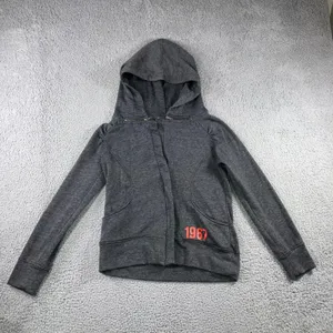 Buckle Vintage Y2k Hoodie‎ Women XL Gray Graphic Retro Grunge Skater 90s Streetwear thumbnail 1