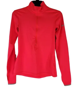 Nike Pro Hyperwarm Half-Zip 3.0 LS Training‎ Pullover Coral Womens Small 620440 thumbnail 1