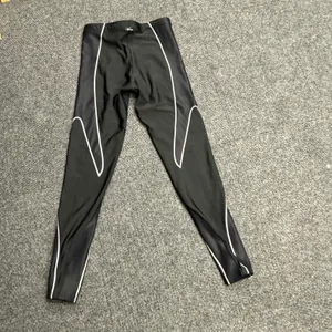 CW-X Stabilyx Compression Tights Black White Support Running Leggings 120879 L thumbnail 6