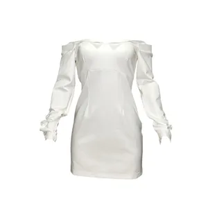 BHLDN Gianna Off The Shoulder Mini Dress, Ivory, Small thumbnail 12