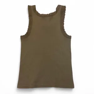 Brandy melville brown ribbed lace trim strawberry fields tank top thumbnail 3