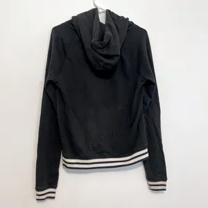 VS PINK VICTORIA'S SECRET Perfect Pullover Black White Logo Hoodie Sweatshirt M thumbnail 11