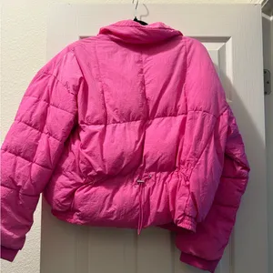 Free people Women's Pink Puffer Jacket thumbnail 4