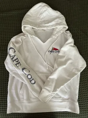 Brandy Melville John Galt White Cape Cod Hoodie thumbnail 4