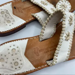 Stephan Bonanno Palm Beach Jack rogers Wide Flat Sandal sz 8 thumbnail 4