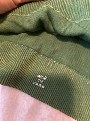 Aerie green ribbed crop top thumbnail 6