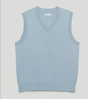 ✨Aritzia TNA Moore Sweater Dune Blue Sz Large Vest✨ thumbnail 4