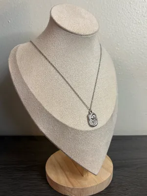 Handmade Silver Flower Necklace | Waterproof & Tarnish Resistant thumbnail 3