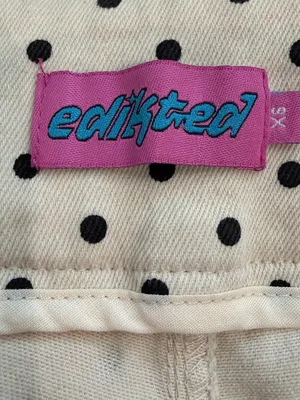 Edikted Twyla Polka Dot Low Rise Micro Shorts thumbnail 4