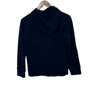Lauren Ralph Lauren Navy Blue Button Shoulder Hoodie Sweatshirt Small thumbnail 3