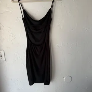 2‎ Saints Black S Bodycon Mini Dress Spaghetti Straps Open Back Grunge Going Out thumbnail 9