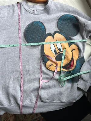 Vintage Mickey Mouse Disney Y2K Crewneck Sweatshirt Gray Unisex XL Vtg 2000s thumbnail 7