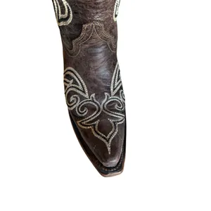 Circle G Womens Cowboy Boots Size 9.5 Brown Leather Square Toe Western Texas thumbnail 5
