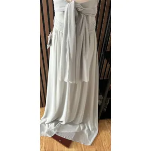 Birdy Grey maxi bridesmaid mother of the bride made of honor grey convertible dr thumbnail 5