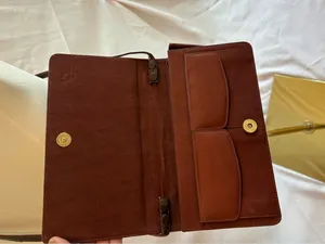 Classic Croc-Texture Crossbody Bag in Brown and Tan thumbnail 3