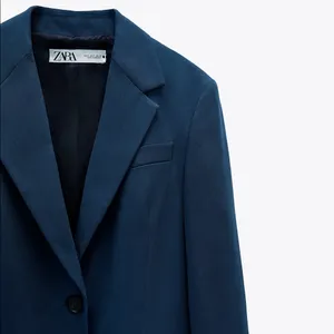 Zara POCKET BLAZER LIMITED EDITION BLUE NEW thumbnail 10
