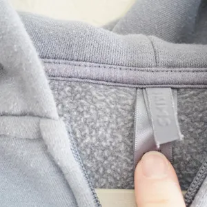 SKIMS Small Cotton Fleece Classic Zip Up Hoodie Blue Gray Relaxed Sweatshirt thumbnail 4
