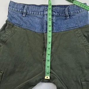 Hudson -1169 Women's Green‎ Cargo High Rise Denim Waist Trousers Pants Size 25 thumbnail 9