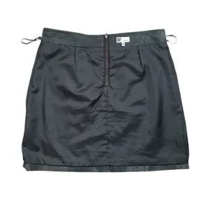 Kut From The Kloth Suede Leather Mini Skirt Womens 10 Gray Lined Pockets thumbnail 6