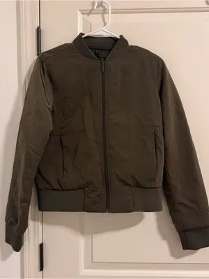 lululemon athletica Dark Olive Bomber Jacket thumbnail 1