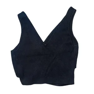 Abercrombie and Fitch black criss cross tank top women’s size small thumbnail 2
