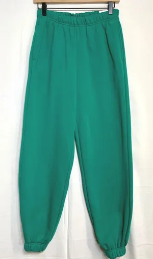 DSG Women Classic Fleece Cinch Sweatpant Melted‎ Emerald Green Small Jogger NEW thumbnail 1
