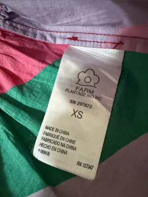 Farm Rio Amanda Stripes Mini Dress Size XS thumbnail 11