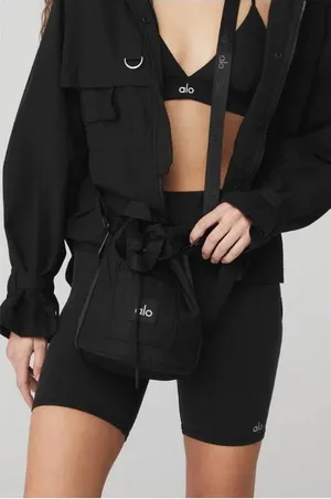 Alo Yoga Cross Body Bucket Bag Black thumbnail 1