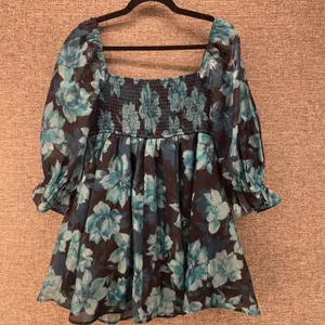 Milkmaid‎ Mini Dress Blue Brown Large thumbnail 12