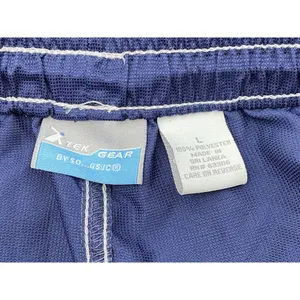 Tek Gear Women's Blue Athletic Bungee Drawstring Cargo Pocket‎ Shorts New Swim L thumbnail 6