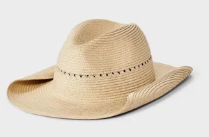 NWOT straw cowboy beach hat thumbnail 1