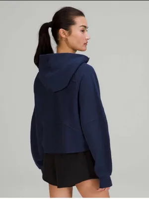 Lululemon Scuba Oversized Half-Zip Hoodie XS Small Night Sea Blue Lounge Cozy thumbnail 3
