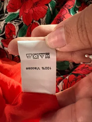 Red Floral Halter Mini Dress with Green Accents thumbnail 8