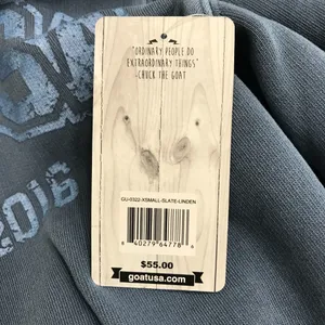 GOAT USA Adult Linden Crew Neck Sweatshirt in Slate Size XS NWT thumbnail 4