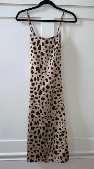 Satin Midi Slip Dress thumbnail 3