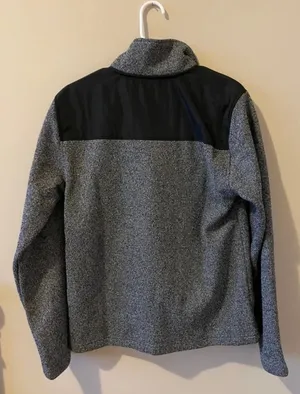 Spyder Sweater Sweatshirt Jacket 1/4 Snap Grey Black Men’s Small NEW NWT thumbnail 5
