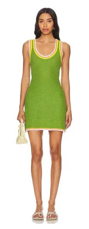 Spiritual Gangster River Crochet Dress Cactus Size X Large Cactus Beach Coverup thumbnail 1