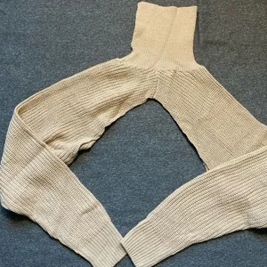 2 piece set winter turtleneck crop sweaters vest backless‎ knitted new ju… thumbnail 8