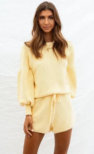 Sabo Skirt Lemondrop Knit Sweater and Shorts Set. Size Small Sweater: Medium Shorts: Small thumbnail 7