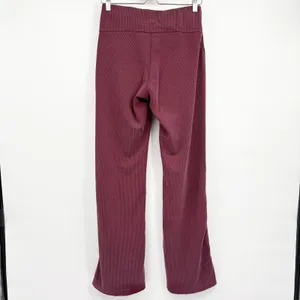 Lululemon Womens Ribbed Softstreme High-Rise Flared Lounge Pants Garnet Size 8 thumbnail 7