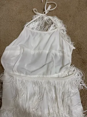 SheIn White tassel dress thumbnail 5