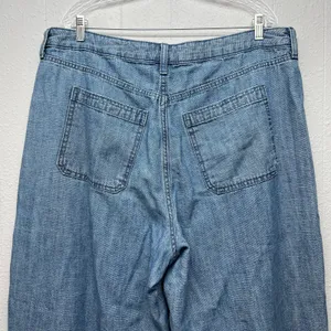 Universal Threads High Rise Easy Barrel Blue Jeans Womens 16 Ankle 100% Cotton thumbnail 5